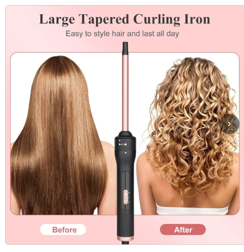 Boucleur Conique Professionnel - Boucles Parfaites en Quelques Minutes