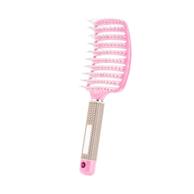 🪮 Brosse Démêlante Massage - Démêlage Doux Cheveux Bouclés & Fragiles"