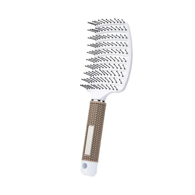 🪮 Brosse Démêlante Massage - Démêlage Doux Cheveux Bouclés & Fragiles"