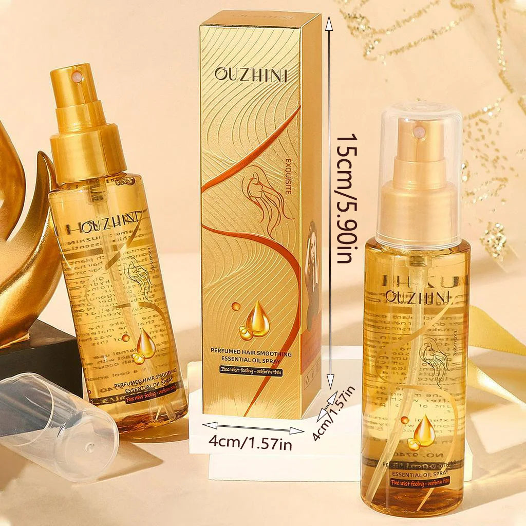 ✨Spray Huile Miracle - Réparation Cheveux Secs, Bouclés & Abîmés"